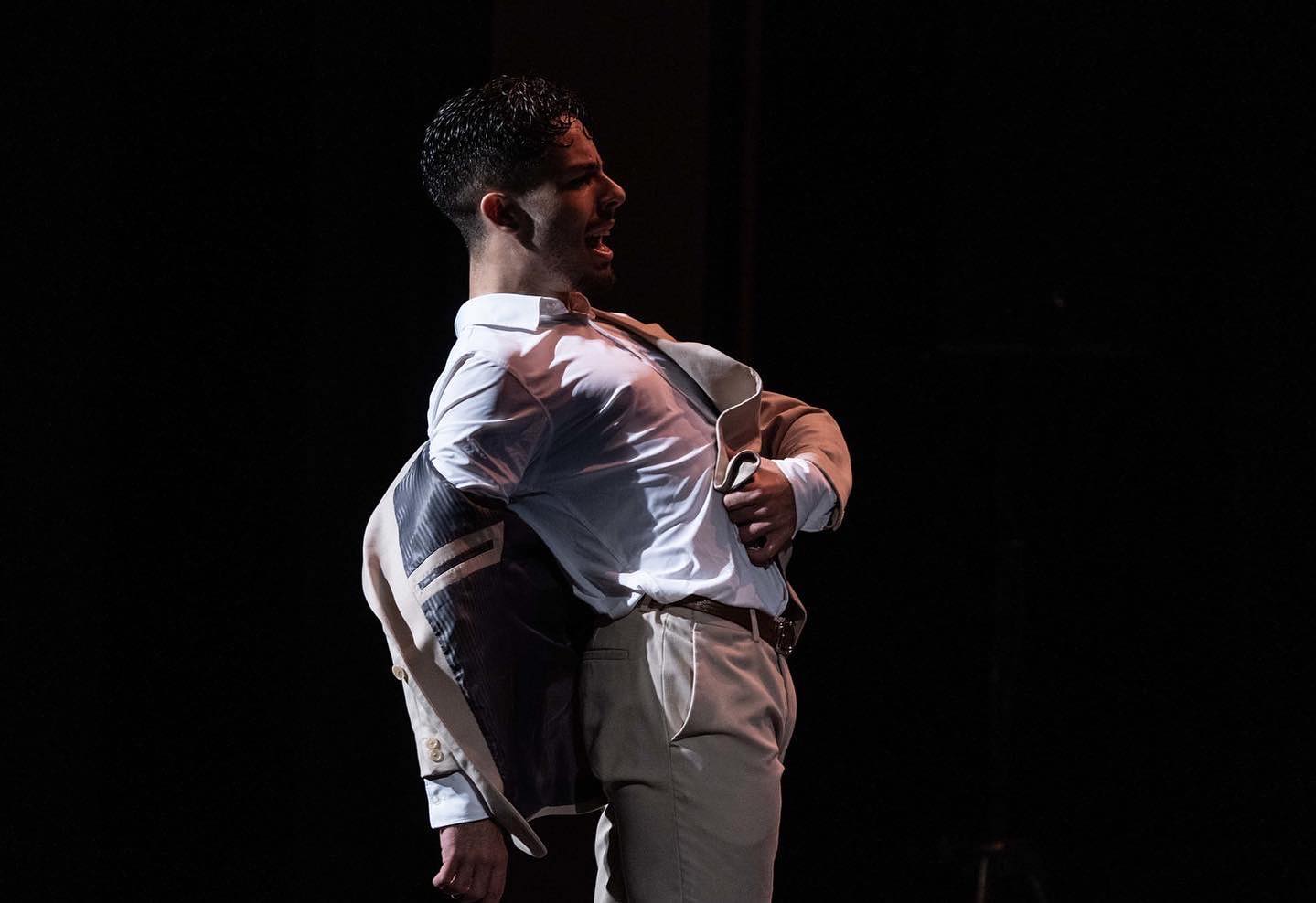 El bailaor Juan Tomás de La Molía en plena actuación, en una foto de sus redes sociales.