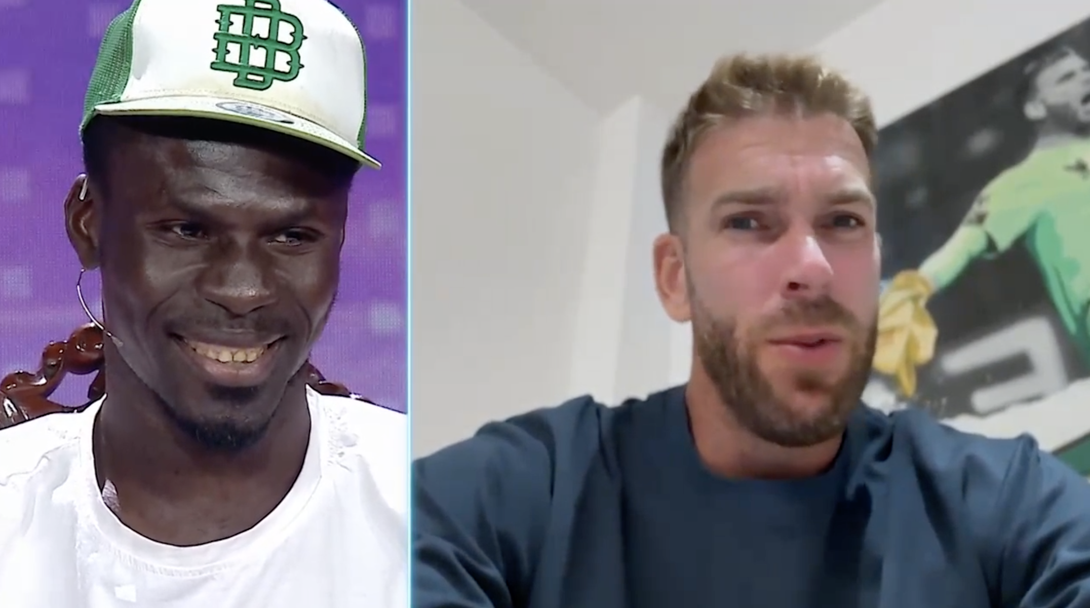 Pepe 'El Sanluqueño' y Adrián San Miguel, capitán del Betis, en Canal Sur. Pepe 'El Sanluqueño' y Adrián San Miguel, capitán del Betis, en Canal Sur.