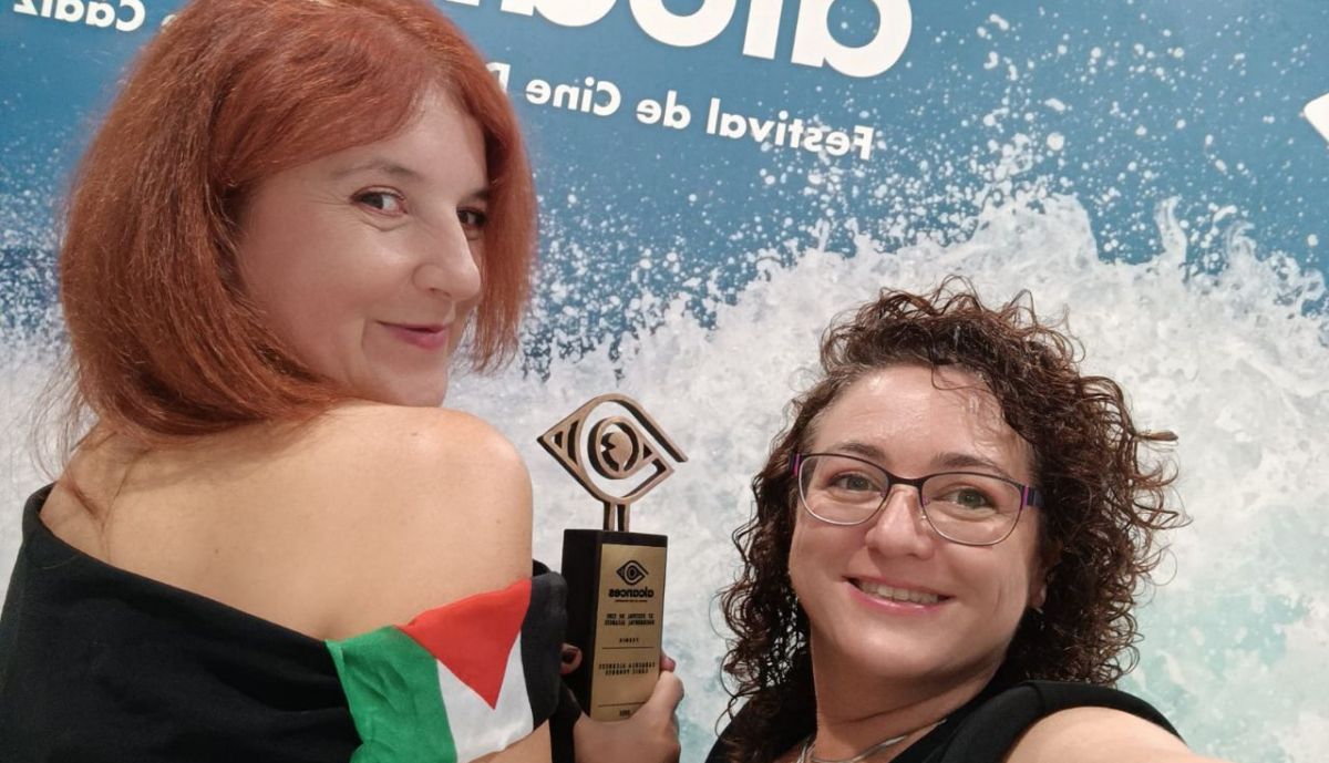 Las creadoras del documental en el photocall de Alcances.