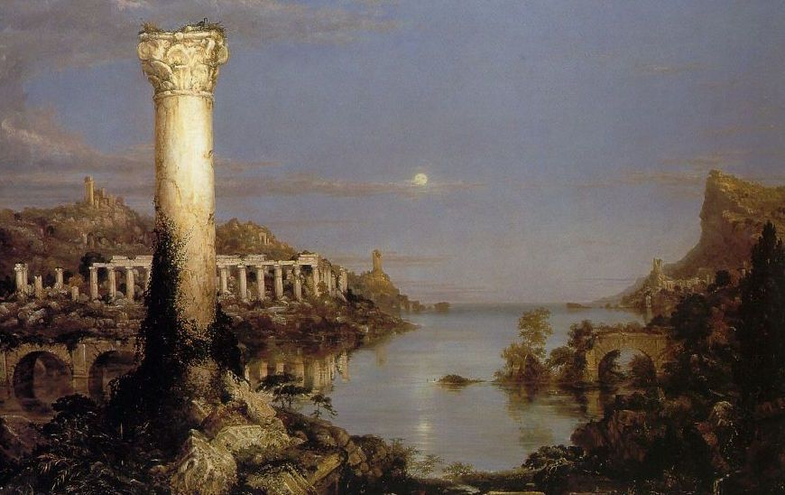 Thomas Cole - “El curso del imperio. Desolación” (1836). 