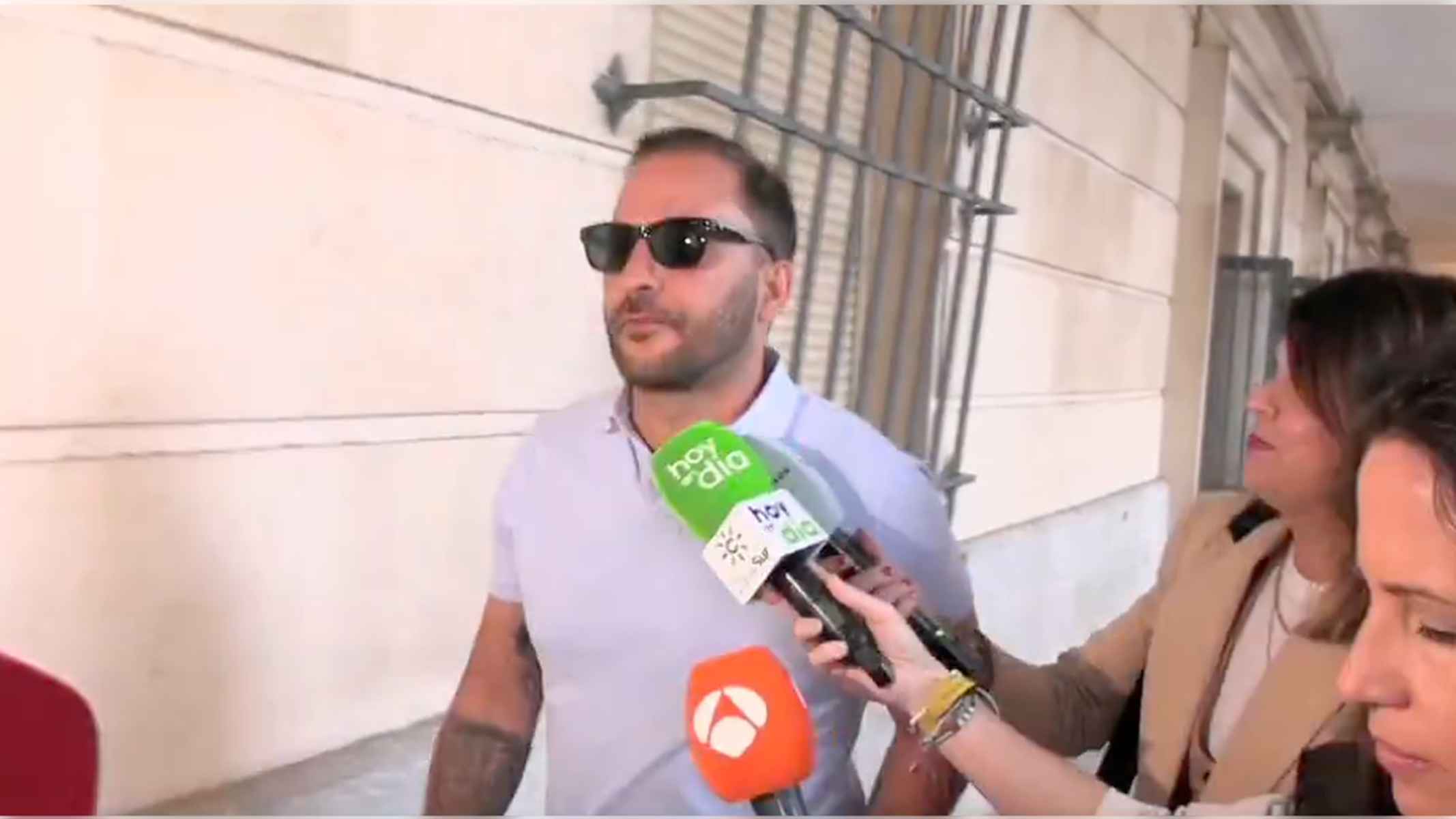 Antonio Tejado, en una de sus visitas al juzgado