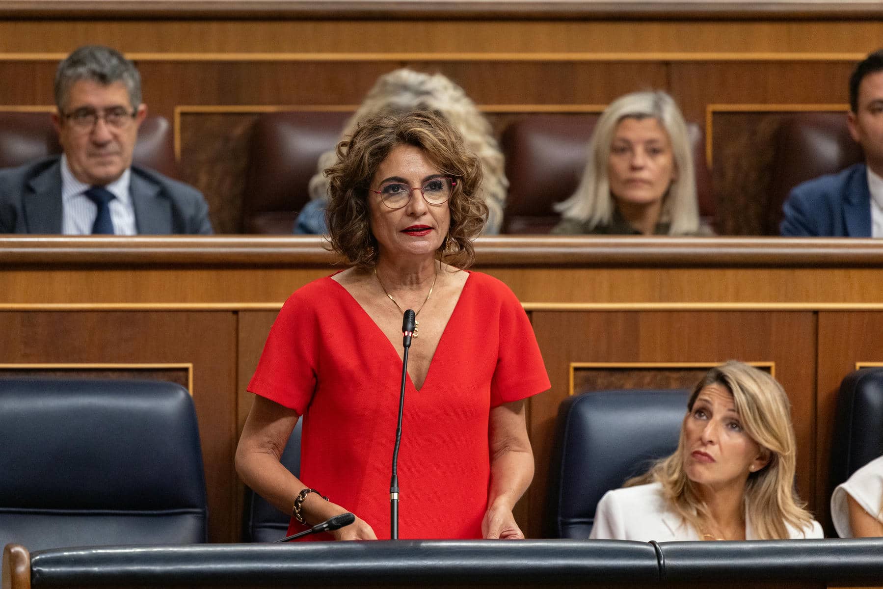 Montero, en el Congreso, este miércoles.