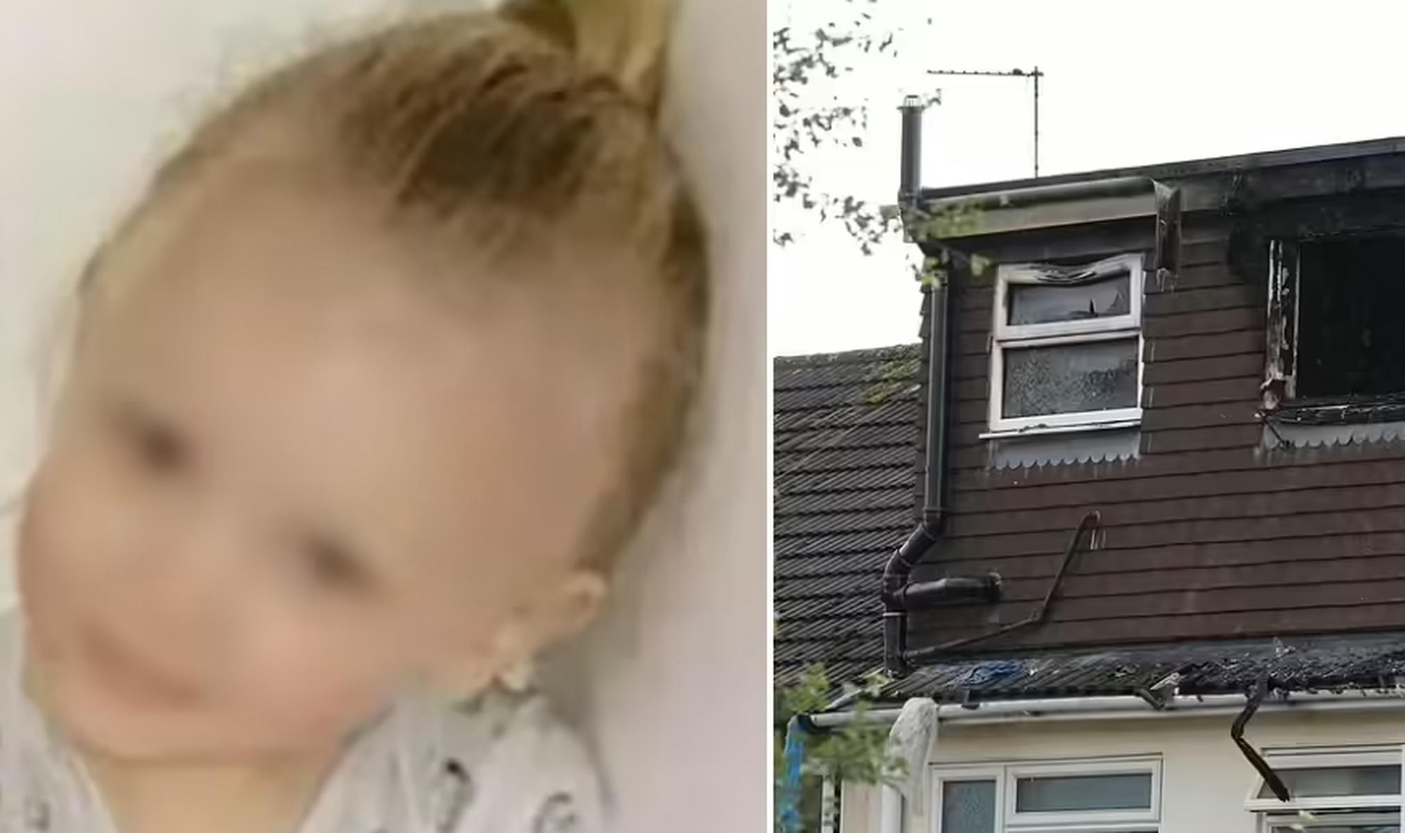 Imagen de la niña y de la vivienda afectada, en unas fotos difundidas por la Policía de Leicester. Imagen de la niña y de la vivienda afectada, en unas fotos difundidas por la Policía de Leicester.