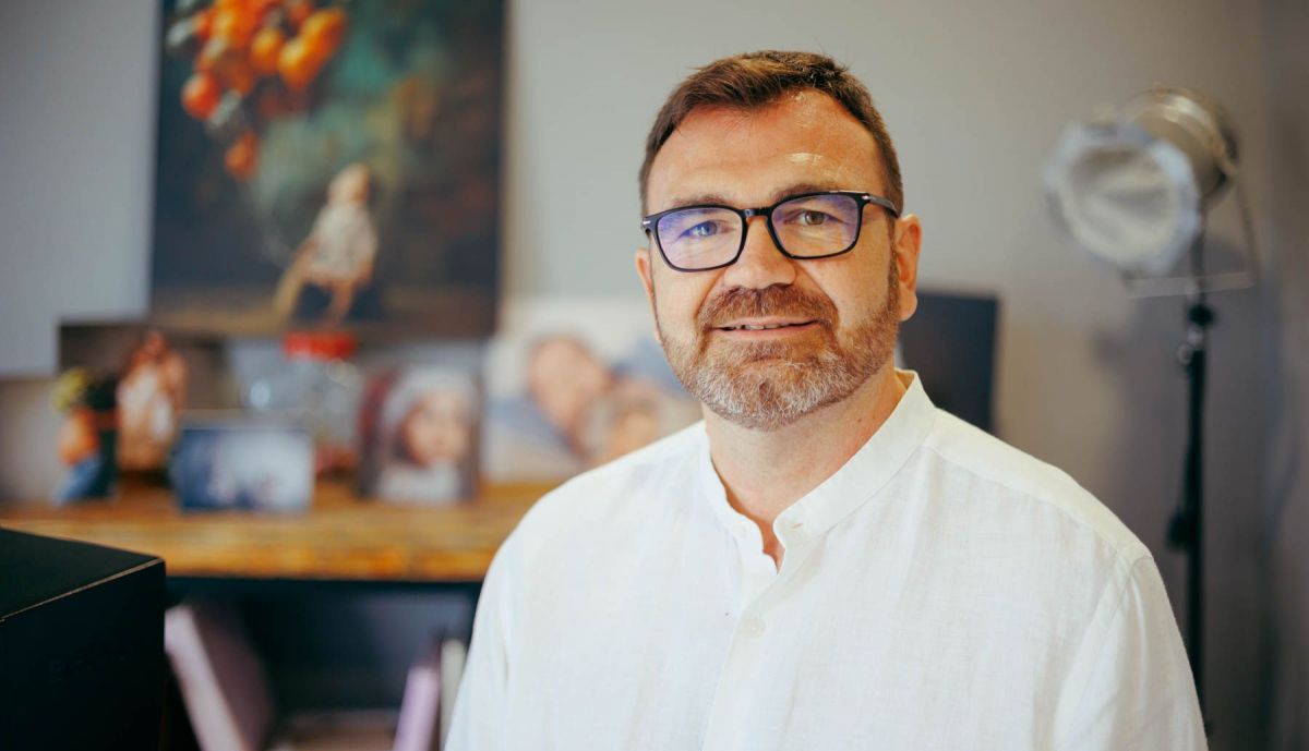 Retrato de Miguel Ángel, diagnosticado a los 44 años.