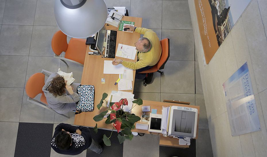 Una oficina de la Junta. Una oficina de la Junta.