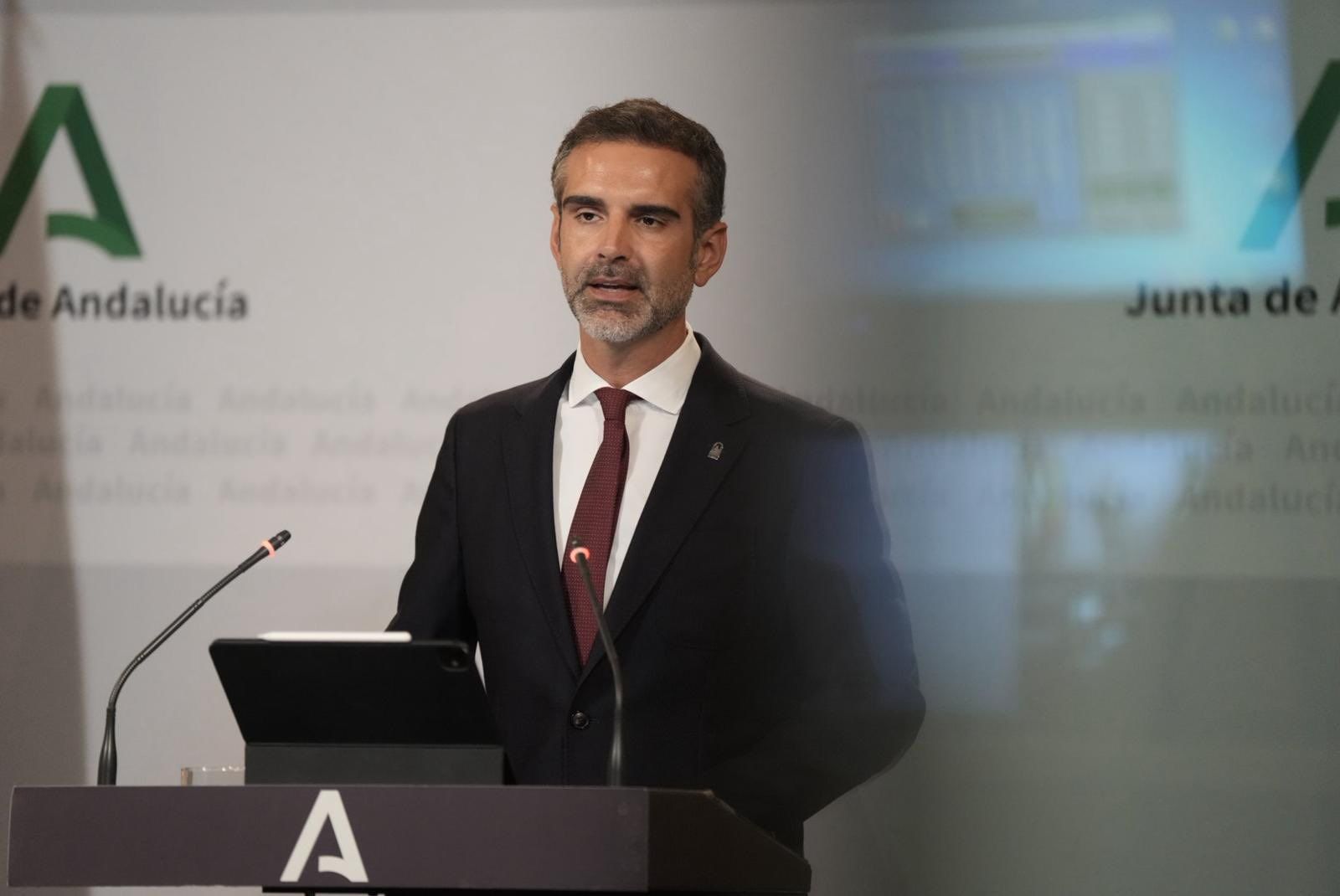Ramón Fernández Pacheco, consejero, en rueda de prensa este miércoles.