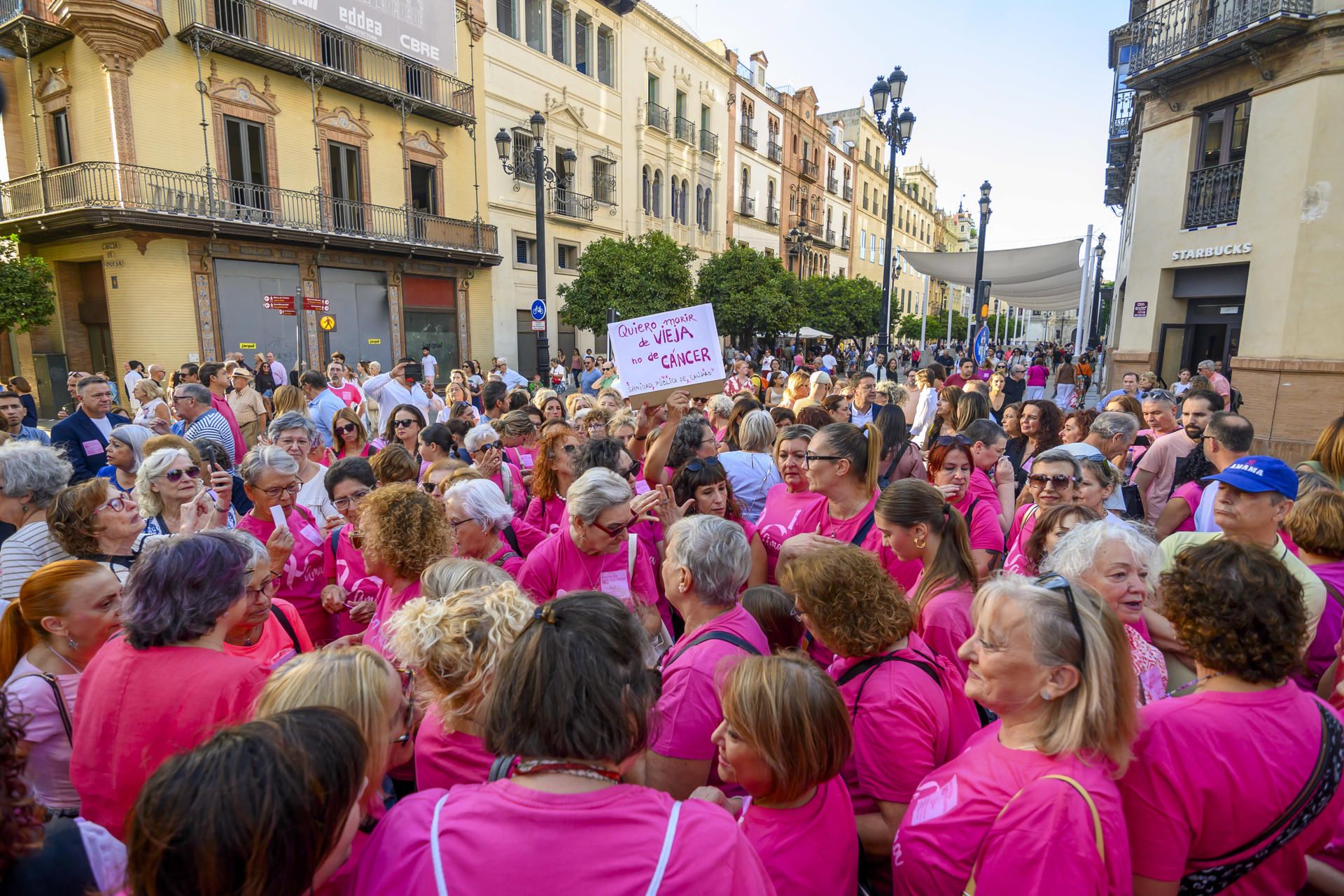 Protestas por la crisis de los cribados.