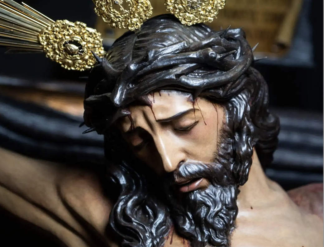 El Santísimo Cristo de la Buena Muerte de la Hermandad de la Hiniesta.