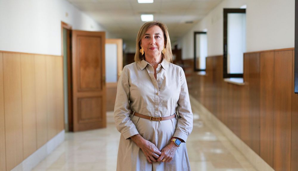 Ana Villagómez, en la Audiencia Provincial de Cádiz este jueves.