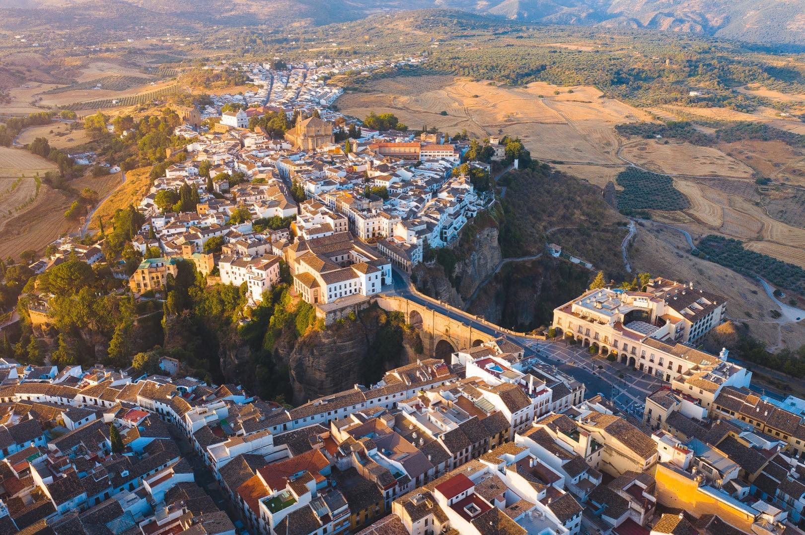Vista de Ronda, una de las zonas de Andalucía, en la provincia de Málaga, en aviso amarillo este viernes por lluvias. Vista de Ronda, una de las zonas de Andalucía, en la provincia de Málaga, en aviso amarillo este viernes por lluvias.