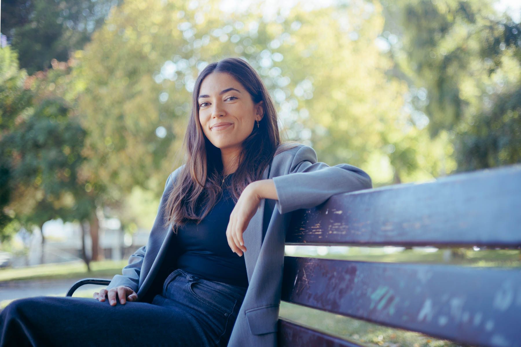 Andrea Ganfornina, directora de cine jerezana, tras una entrevista con lavozdelsur.es.