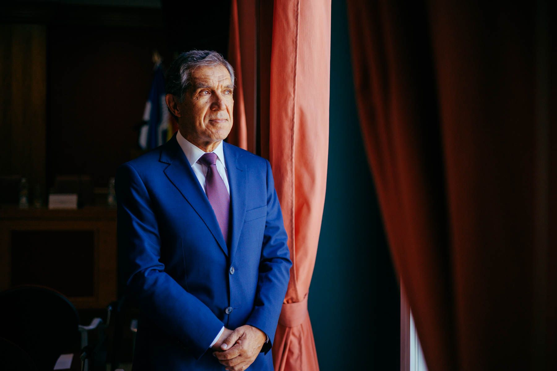 Lorenzo del Río, presidente del TSJA, en la sede del Colegio de Abogados de Jerez, el pasado viernes.