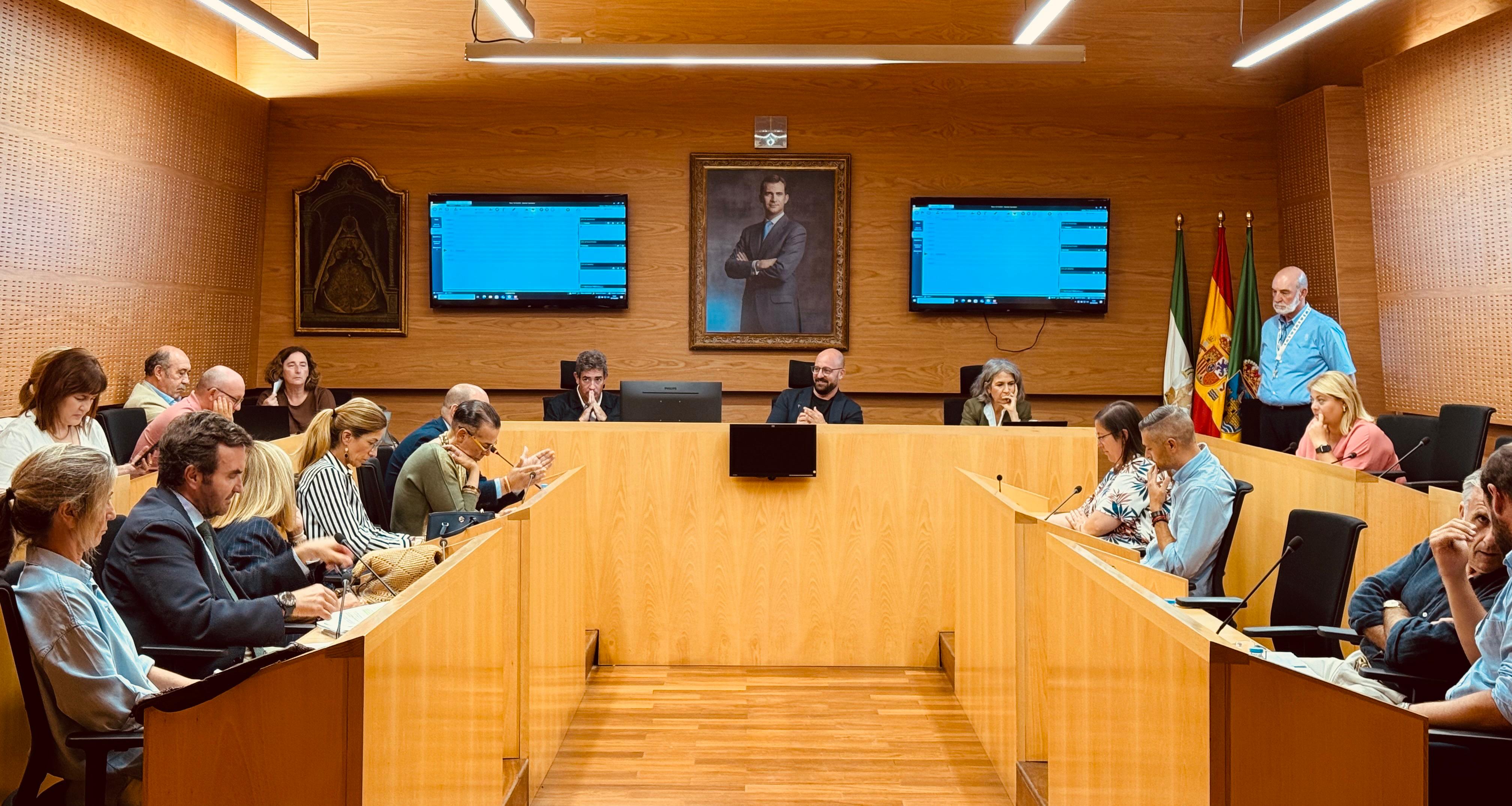 Una imagen del pleno de este 10 de octubre en El Puerto.