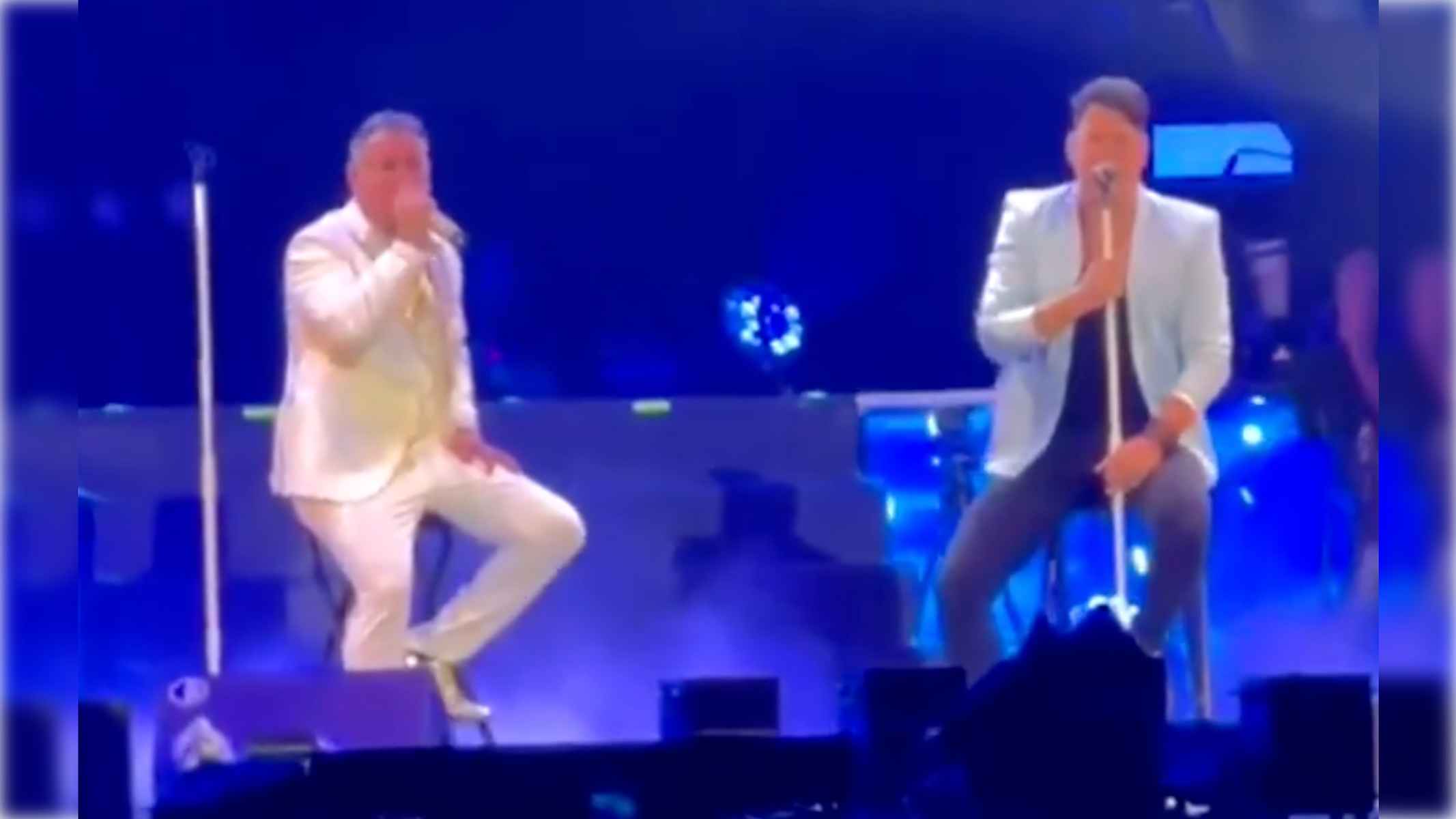 Una imagen de último concierto de Andy y Lucas.