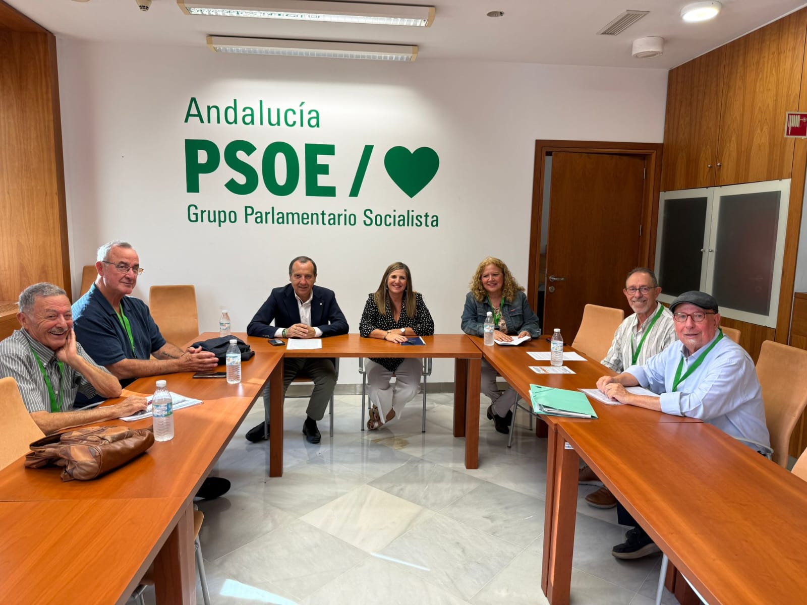 Una de las reuniones de los pensionistas en el Parlamento.