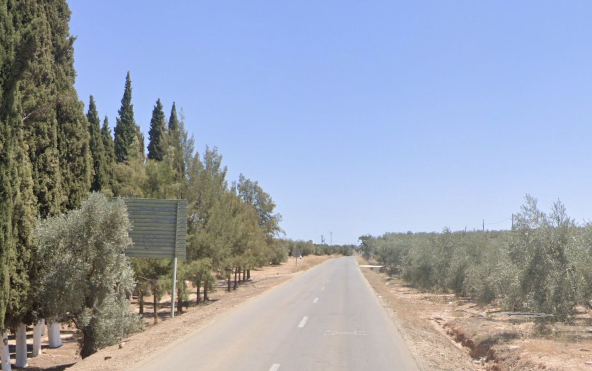 La carretera de Casariche a Badolatosa.