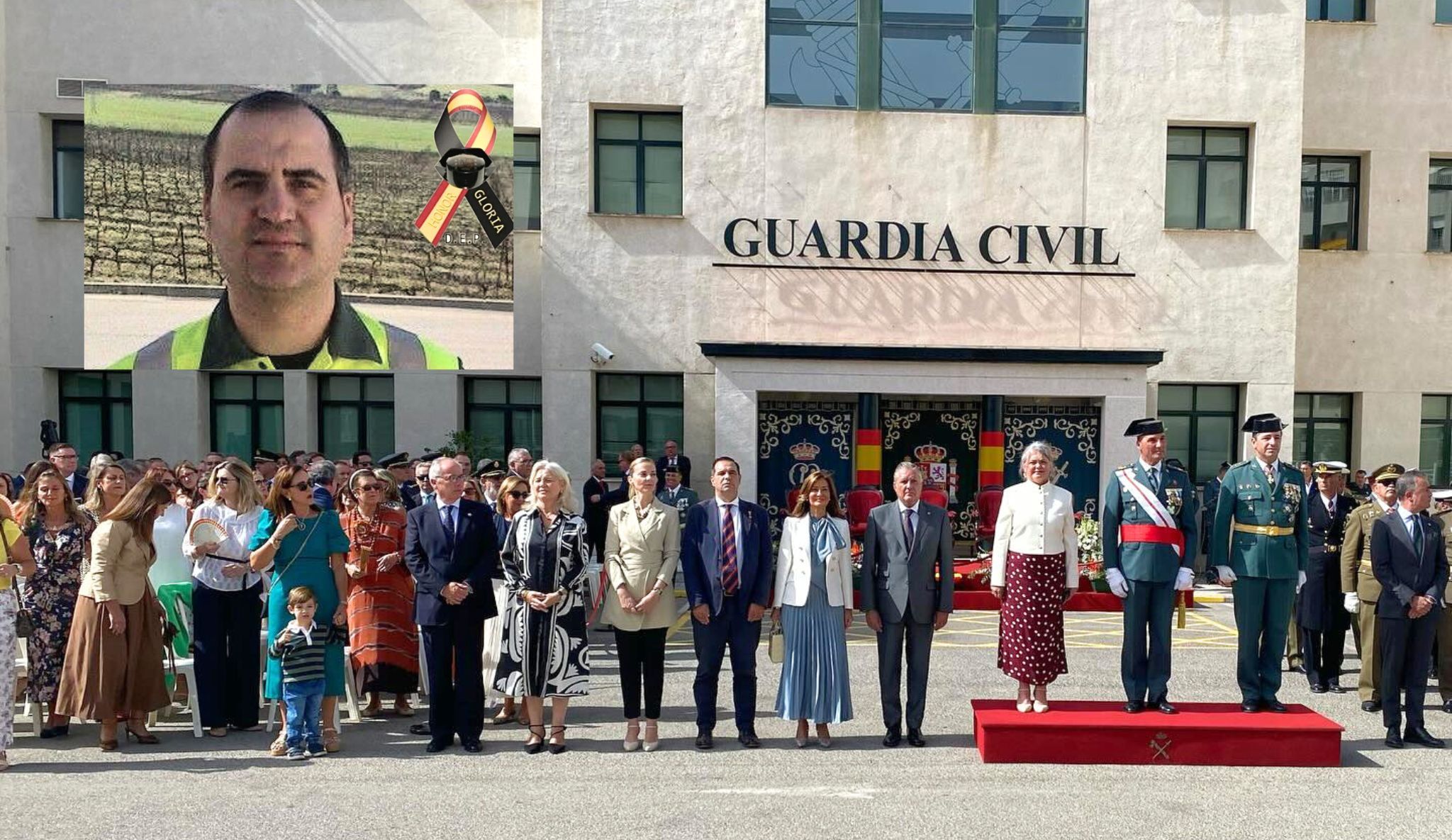 Un momento del acto del Día del Pilar en la Comandancia de la Guardia Civil.