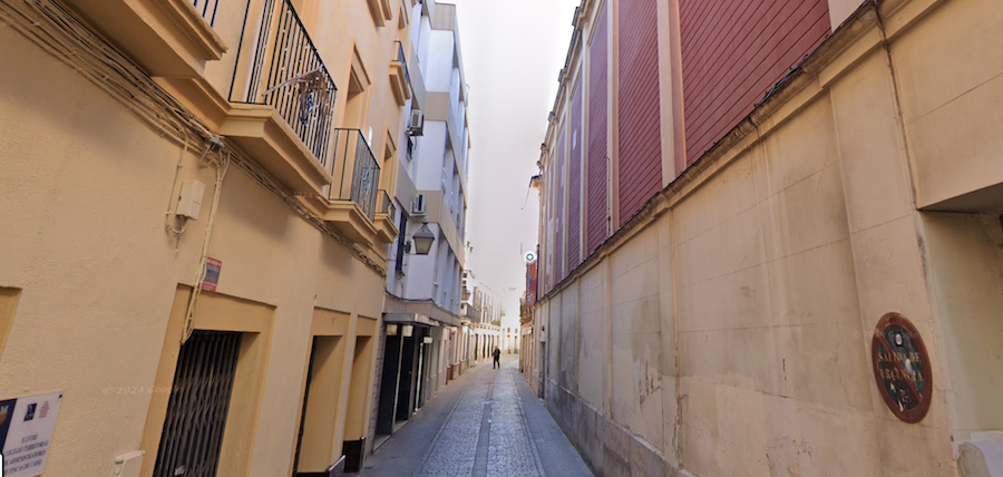 La calle Caracuel de Jerez, que ganará cuatro viviendas.