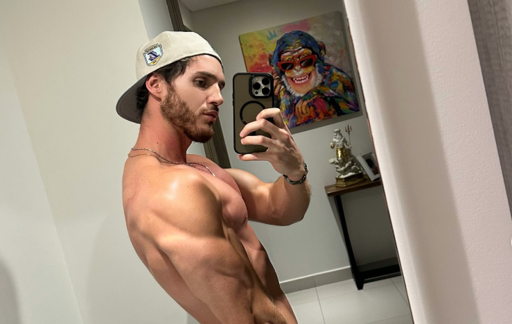 El cantante y modelo Fede Dorcaz, en una imagen de su Instagram.