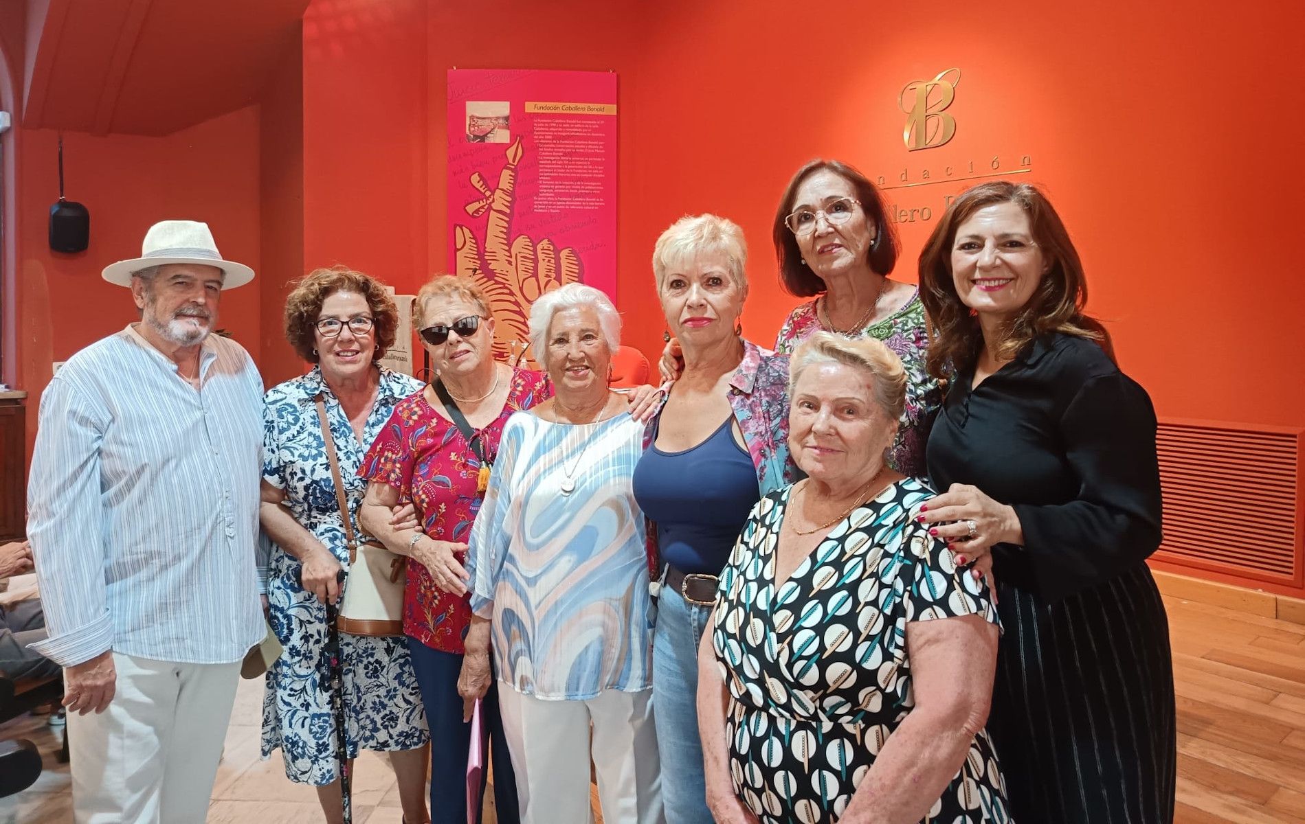 Acto en la Fundación Caballero Bonald en Jerez.