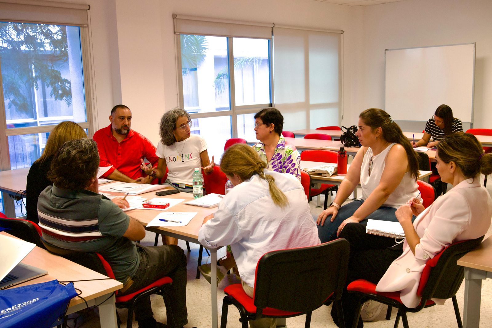 Un momento de las Ágoras Projects Lab celebradas en el campus de la UCA.