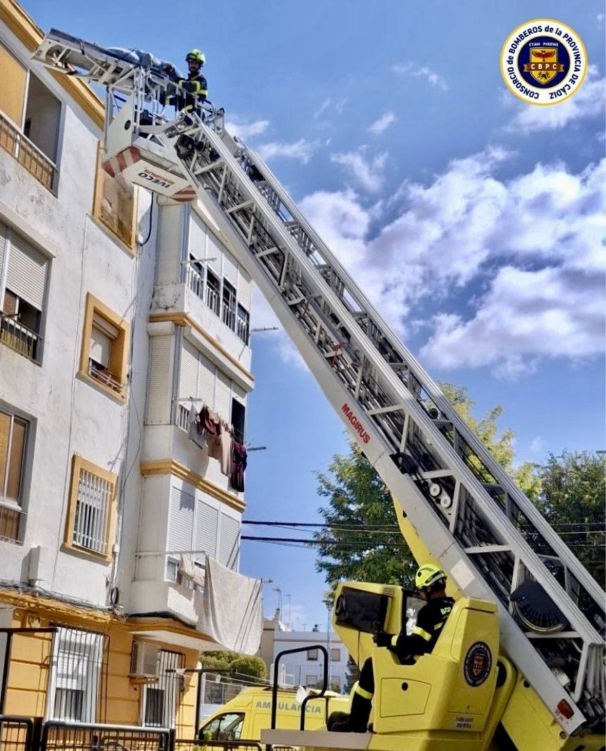 La actuación de los bomberos.