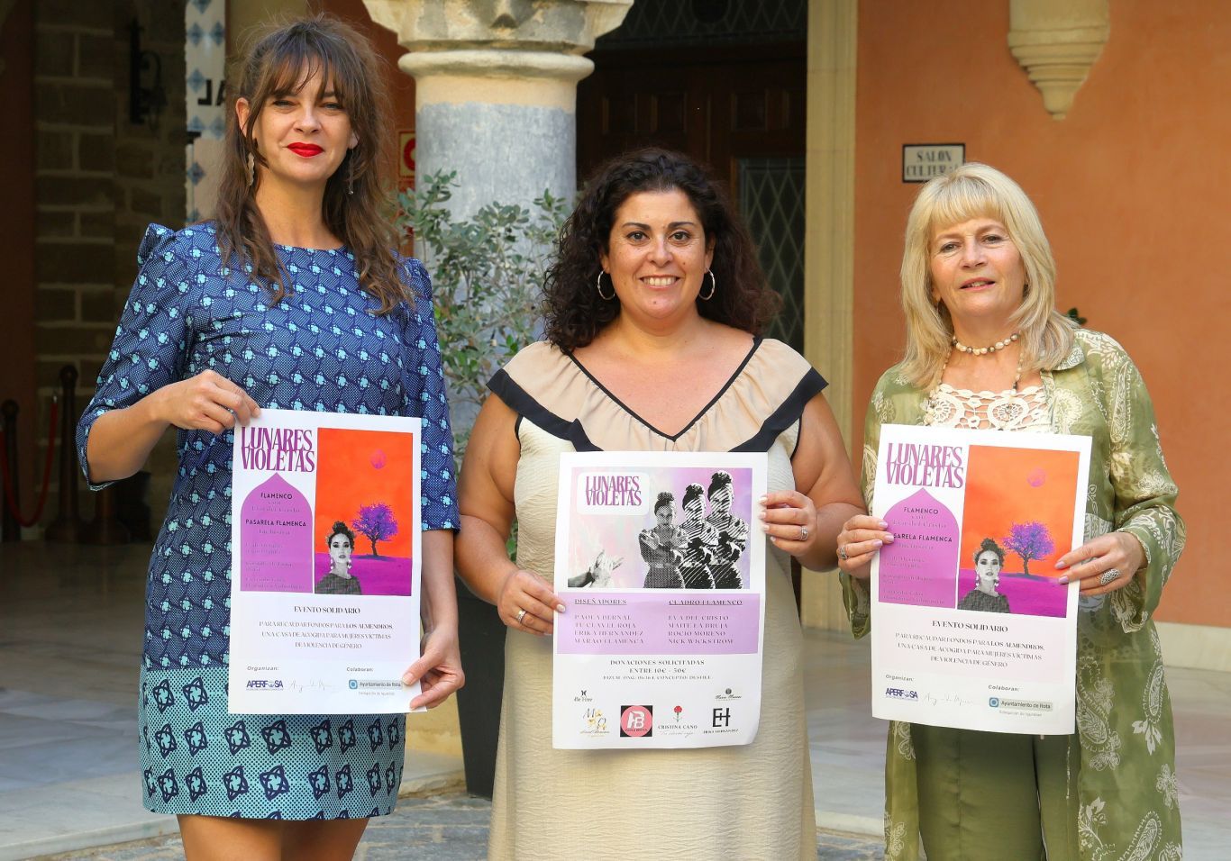 Presentación de la iniciativa Lunares Violetas en Rota. Presentación de la iniciativa Lunares Violetas en Rota.