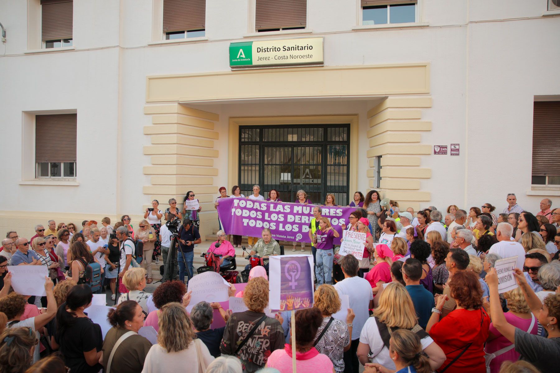 Concentración en Jerez por los fallos en el cribado.