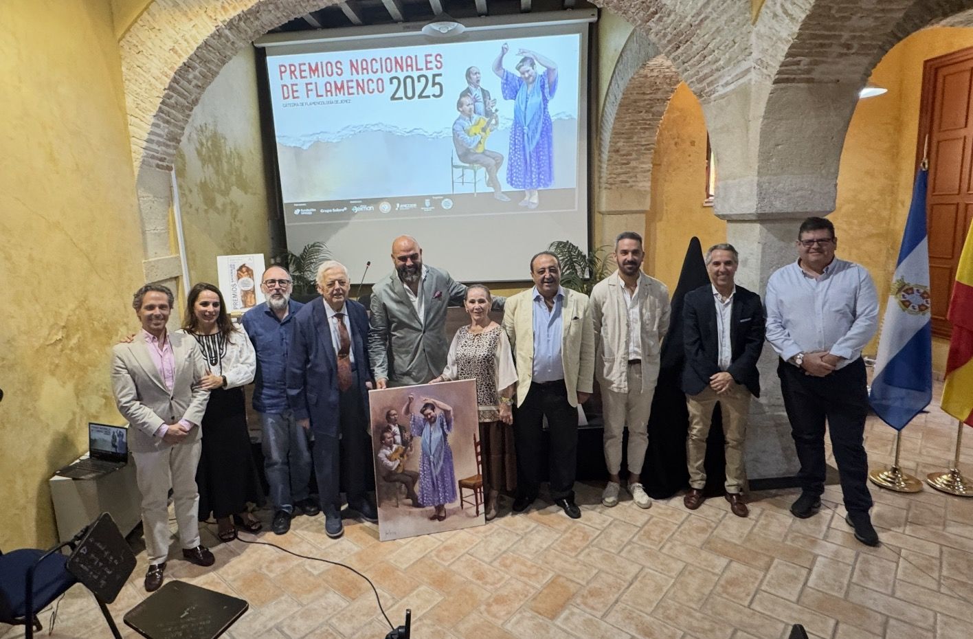 La Cátedra de Flamencología de Jerez presentaba en el Palacio de Villapanés este mediodía los Premios Nacionales y la Copa Jerez de 2025.
