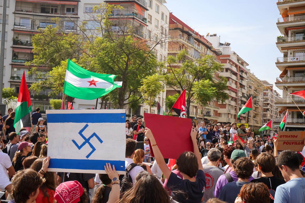 Una manifestación reciente por Palestina en Andalucía.