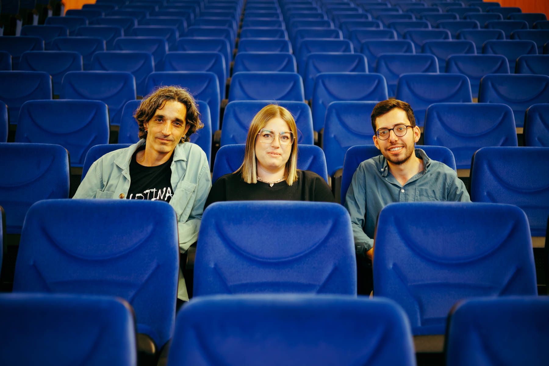 Anxo Bastida, Cristina Caballero y Jesús Sánchez, ponentes del taller sobre prevención del suicidio en la UCA.