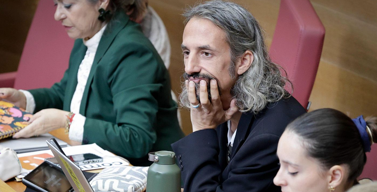 El parlamentario de Compromís Juan Bordera, que fue integrante de la flotilla.