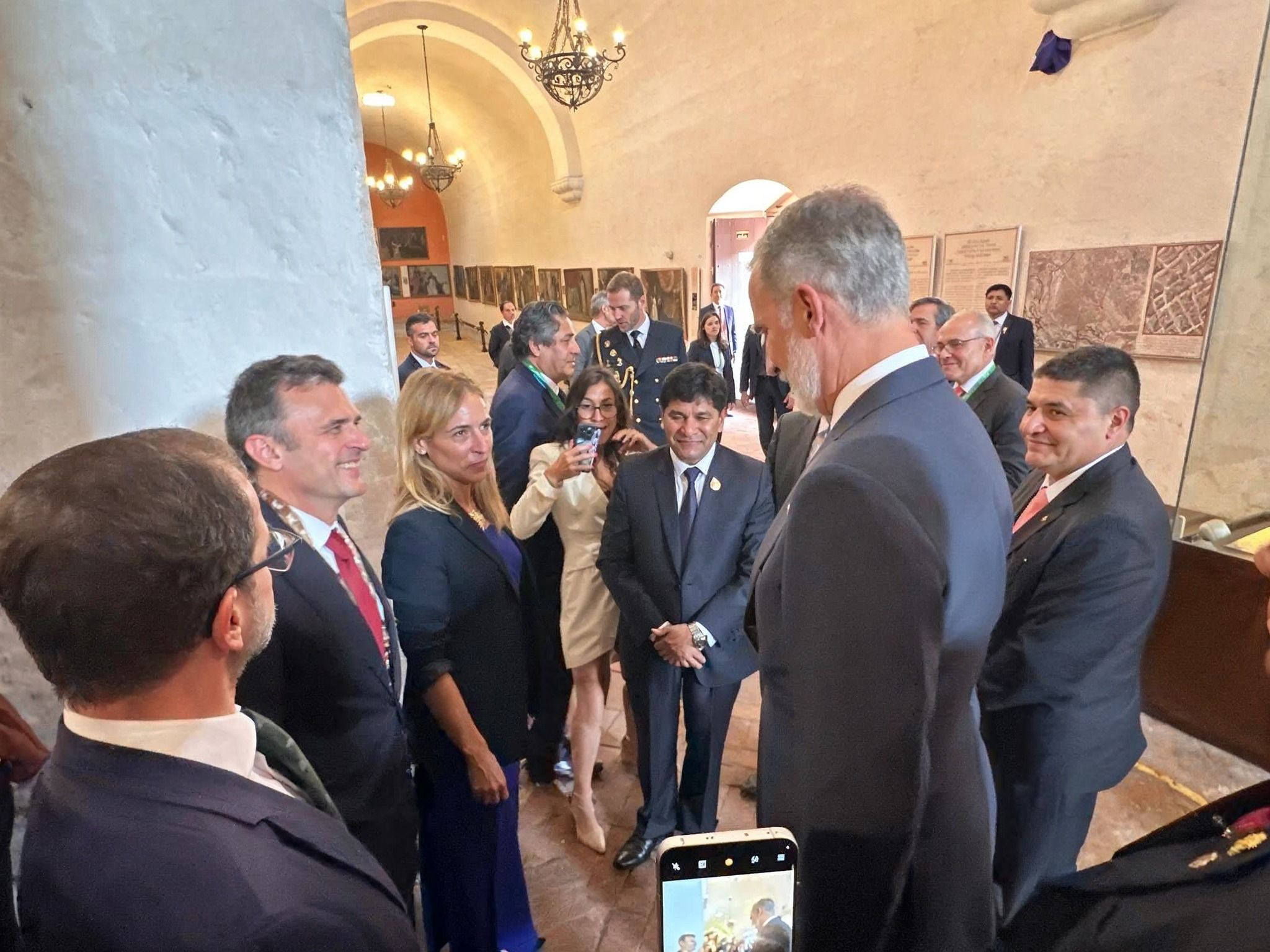 Felipe VI con el Bruno García.