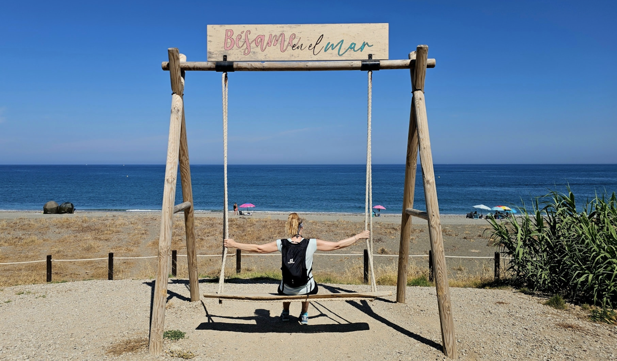Columpio en Manilva (Málaga).