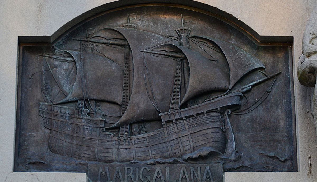 Relieve de la Nao Marigalana, capitana en el 2º viaje de Colón a América, que partió de Cádiz.