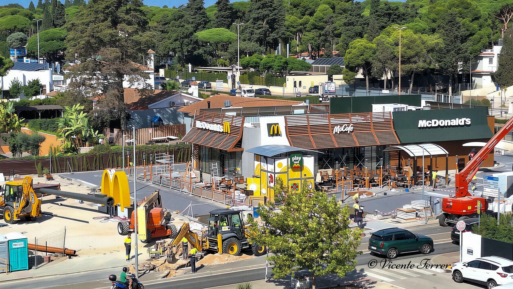 El nuevo McDonald's de El Puerto, en una imagen de Vicente Ferrer, cedida.