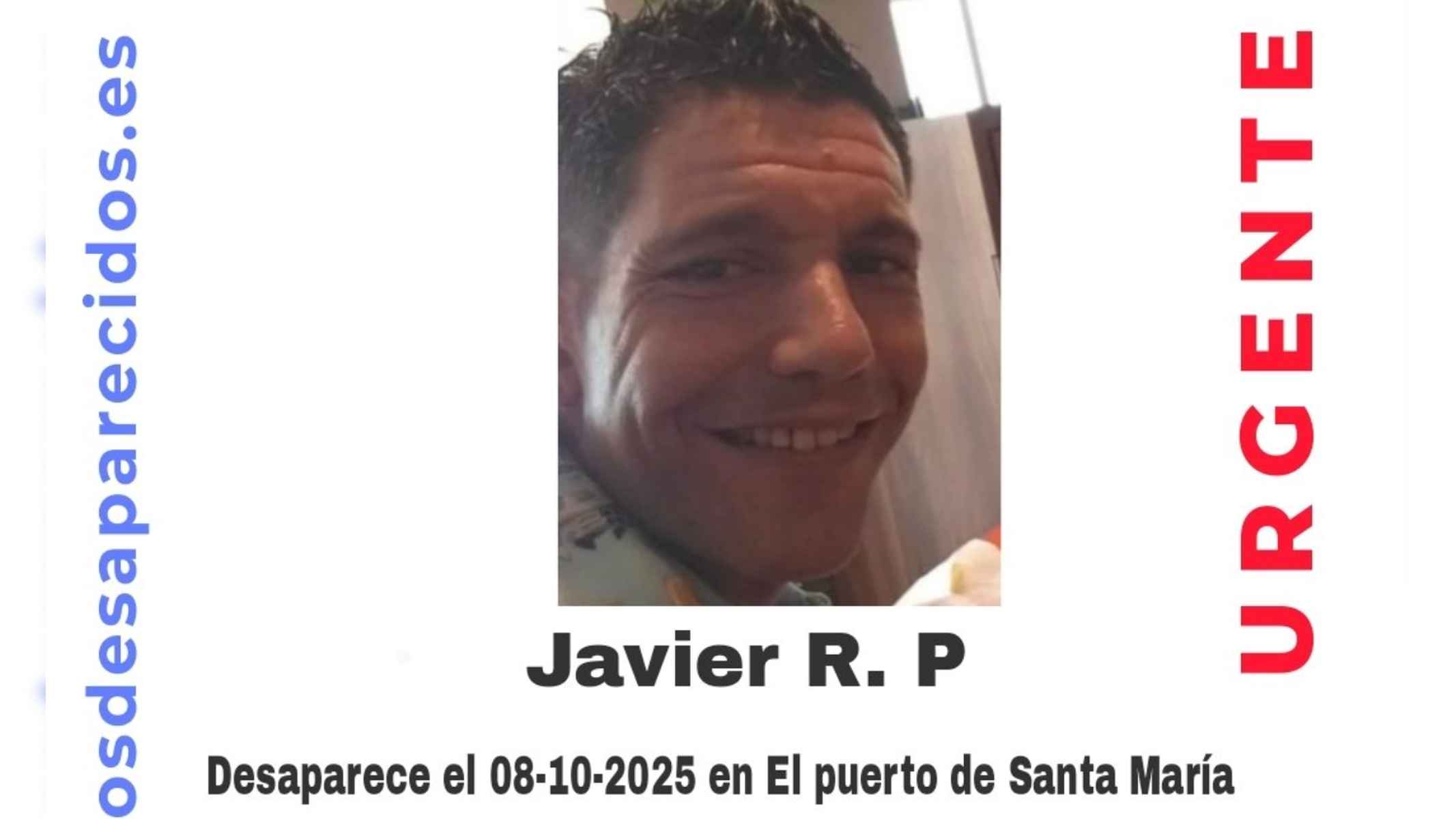 Imagen de Javier, que lleva más de una semana desaparecido.