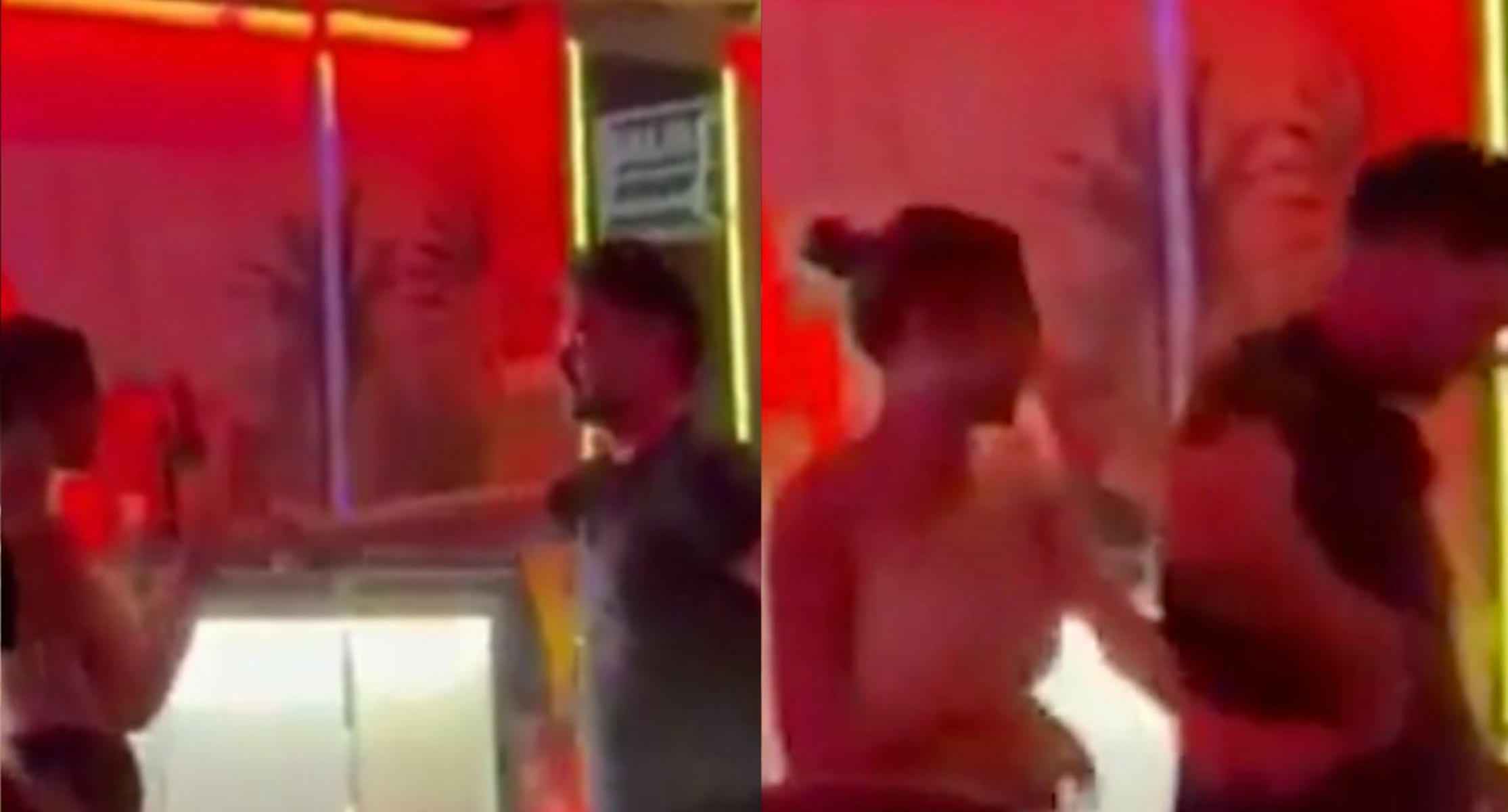 Dos imágenes de la pillada a Ester Expósito y Gabriel Rufián. Dos imágenes de la pillada a Ester Expósito y Gabriel Rufián.