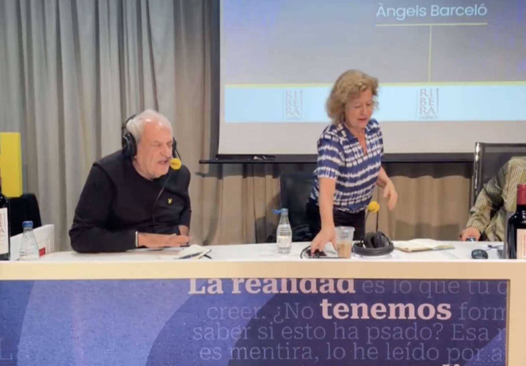 Javier Aroca y Berna González Harbourm en 'Hoy por hoy'.