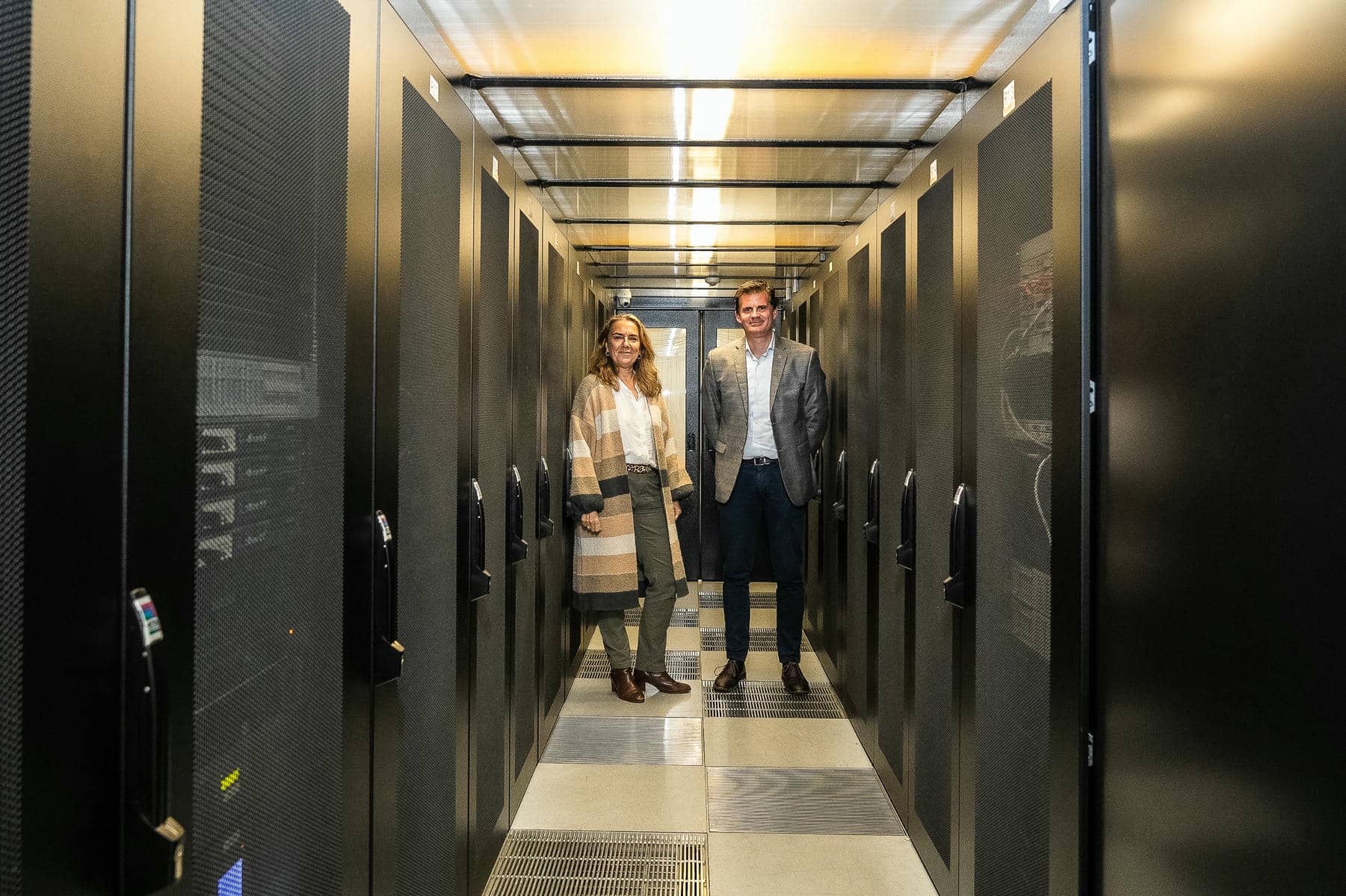 El vicepresidente y la gerente de Inpro. El vicepresidente y la gerente de Inpro.