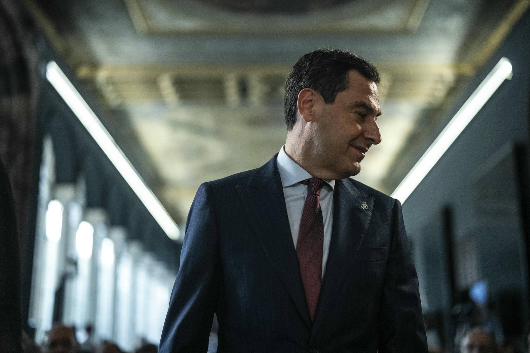 Juanma Moreno, la pasada semana, en San Telmo. Juanma Moreno, la pasada semana, en San Telmo.