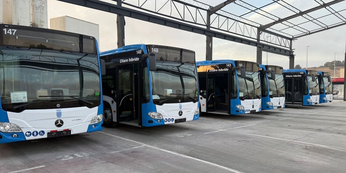 Nuevos autobuses que se incorporan a la flota de Jerez.