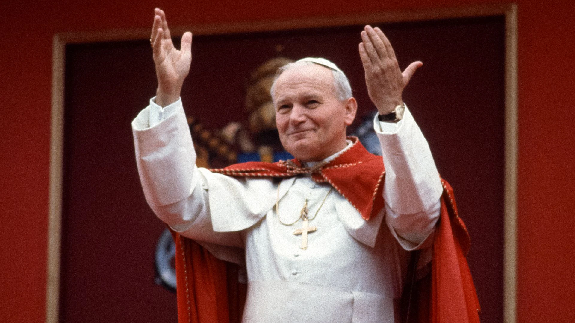 Fotografía de san Juan Pablo II. Fotografía de san Juan Pablo II.