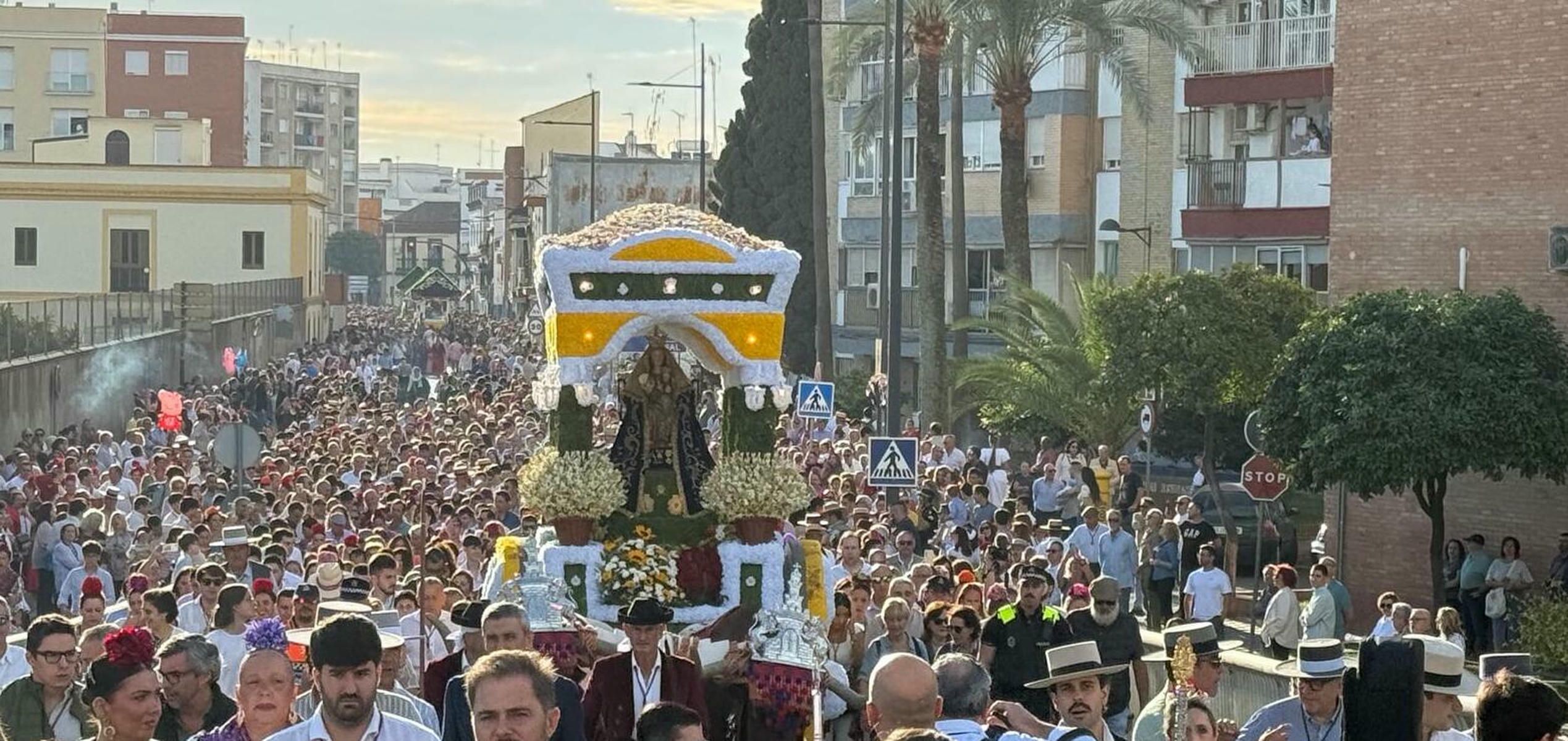 Una imagen de la Romería de Valme de este domingo.