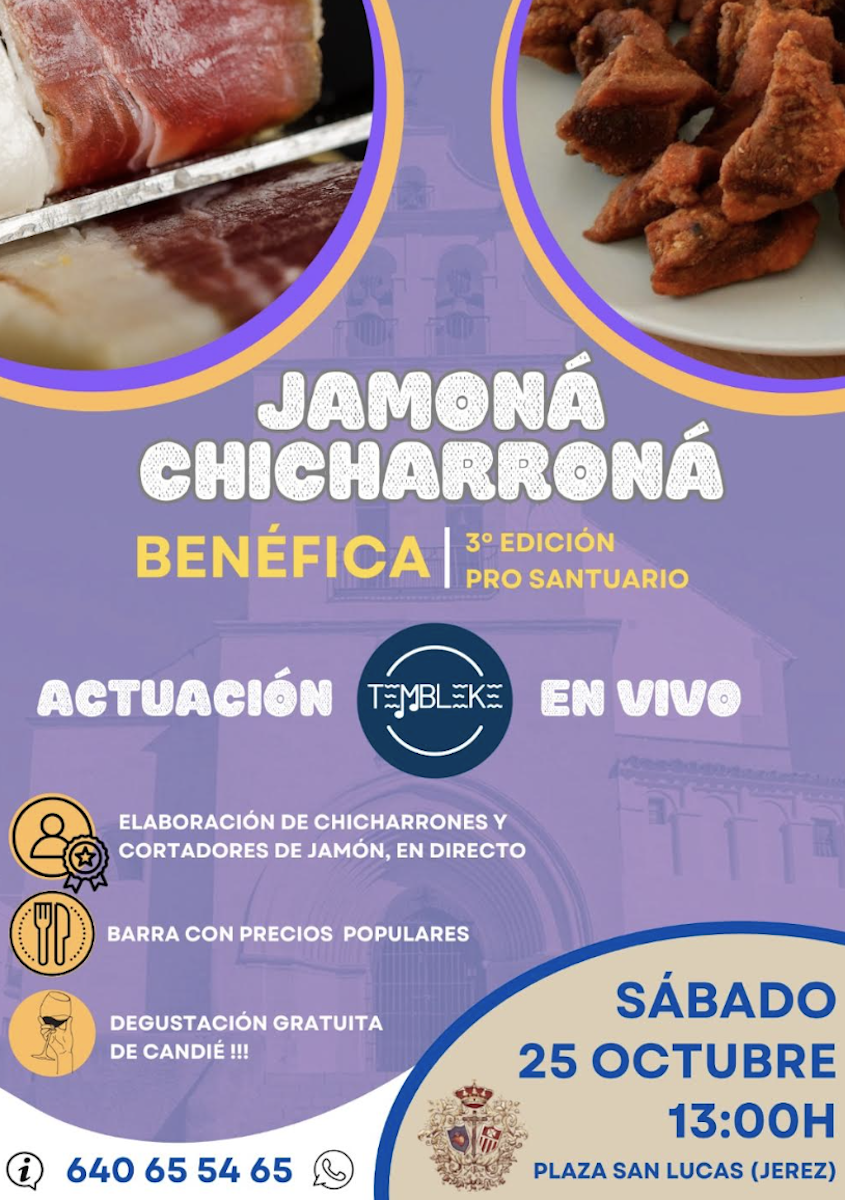 Cartel de la 3ª edición de la Jamoná Chicharroná de las Tres Caídas de Jerez.