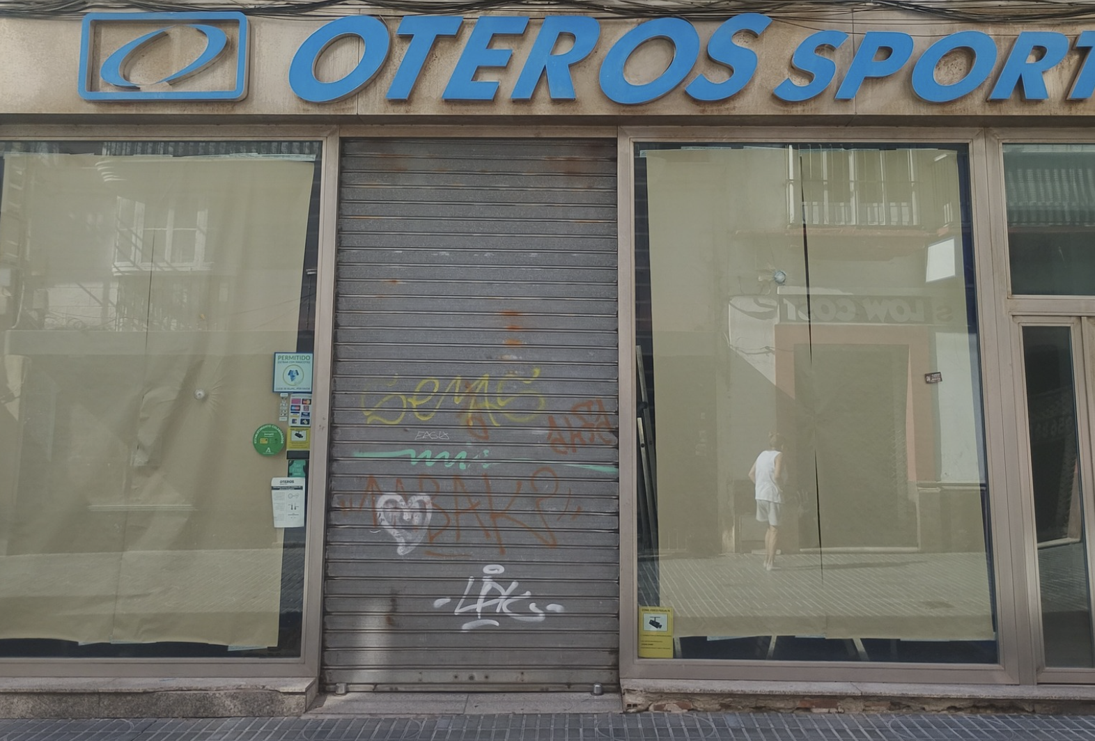 Otero sport, uno de los negocios cerrados.