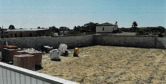 Una de las parcelaciones ilegales detectadas en Chiclana.