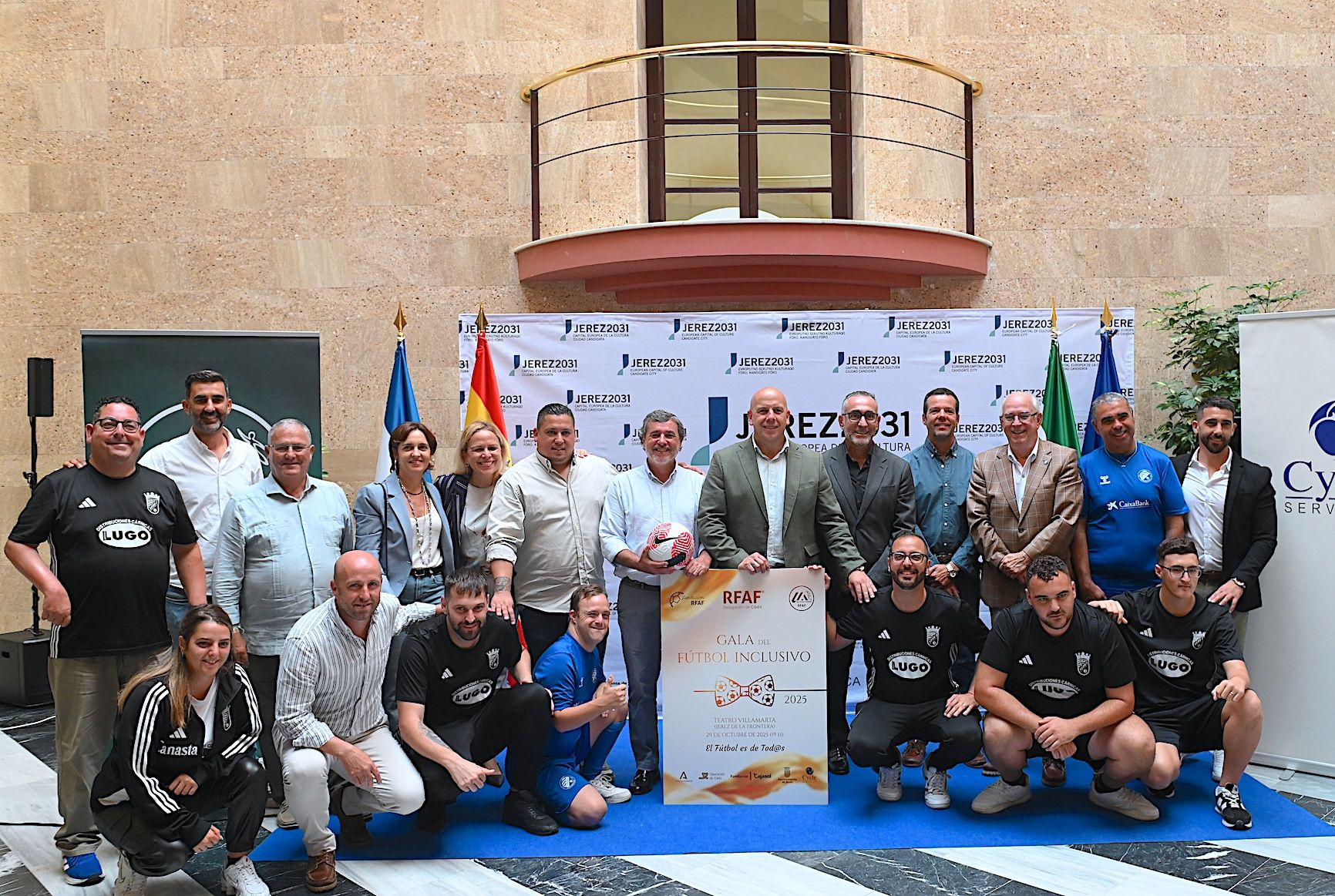 Presentación de la Gala de futbol inclusivo en Jerez.