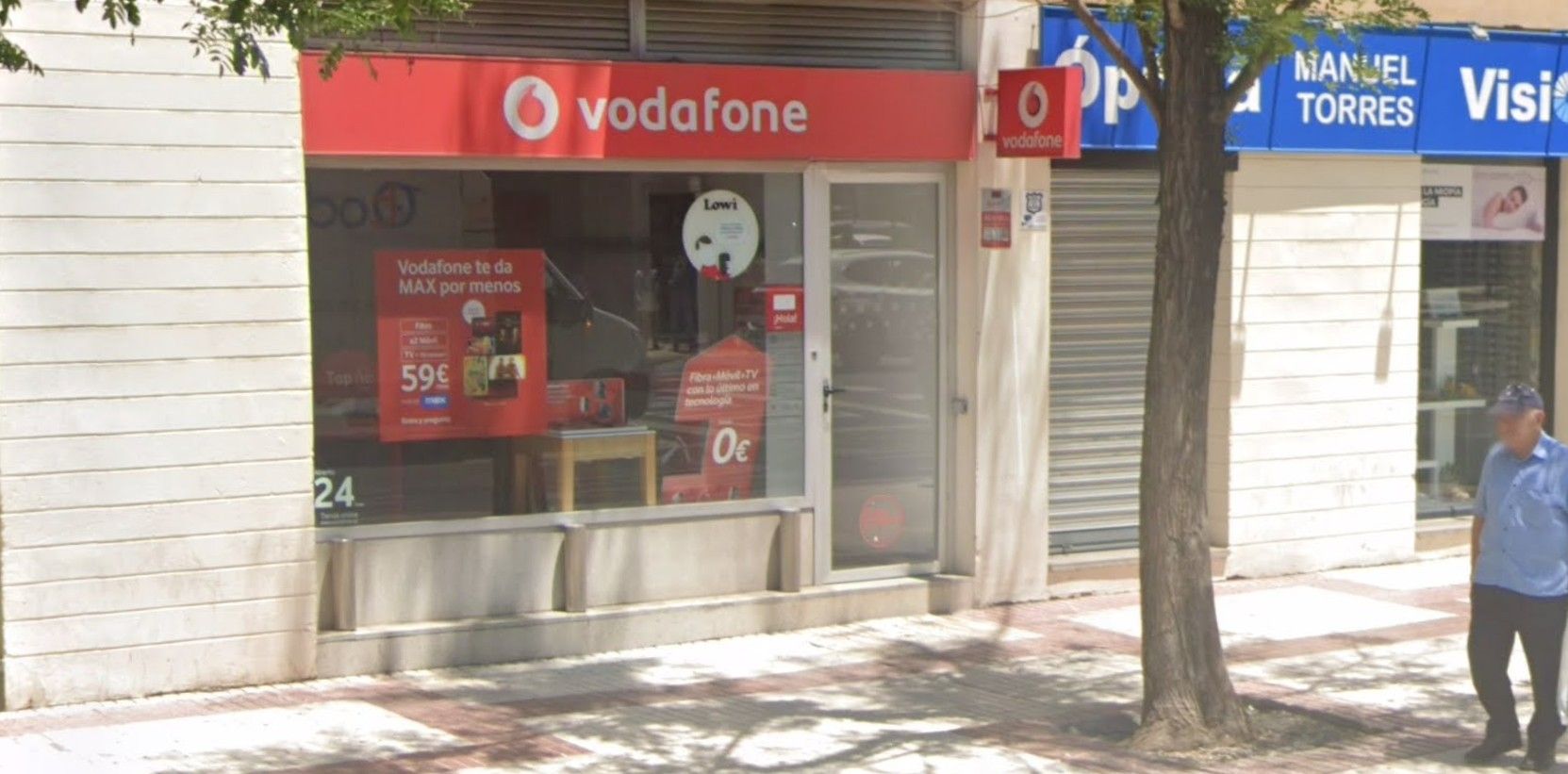 Una tienda de Vodafone, una de las empresas más insistentes con el spam telefónico.