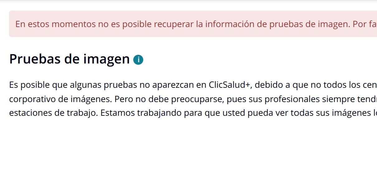 Error que aparecía en la aplicación del SAS.